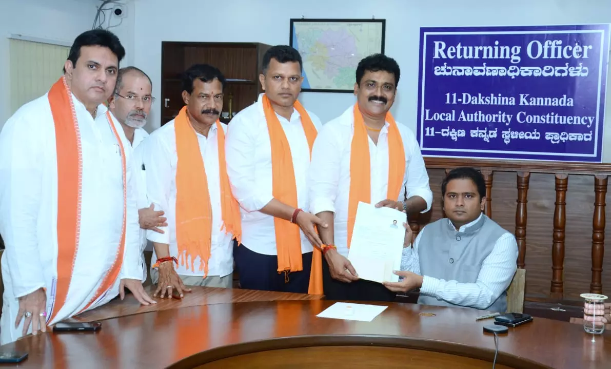 BJP, Cong candidates file nominations for Dakshina Kannada MLC polls