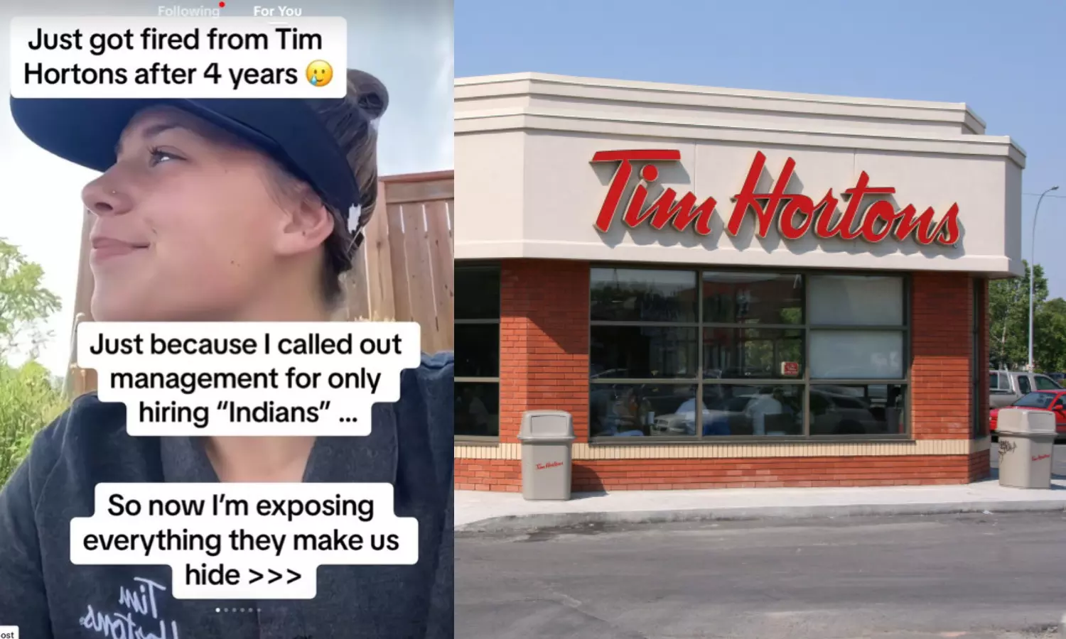 Canadian Woman fired after accusing Tim Hortons of hiring only Indians: sparks debate