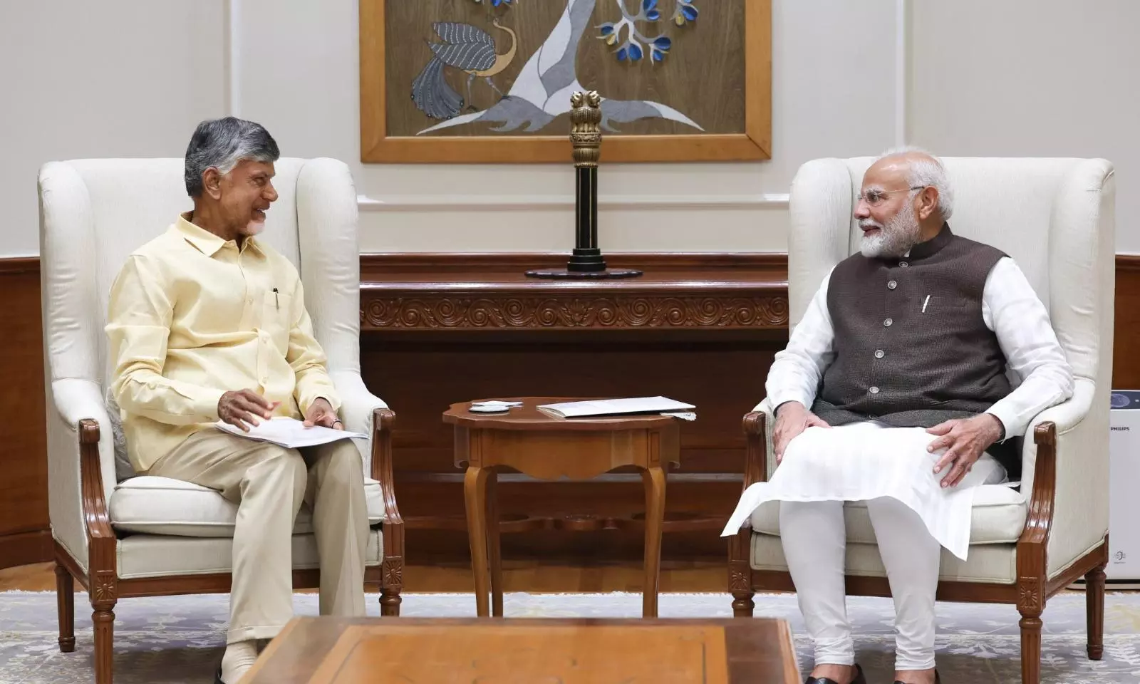 Naidu Thanks Modi for Extending Support to AP