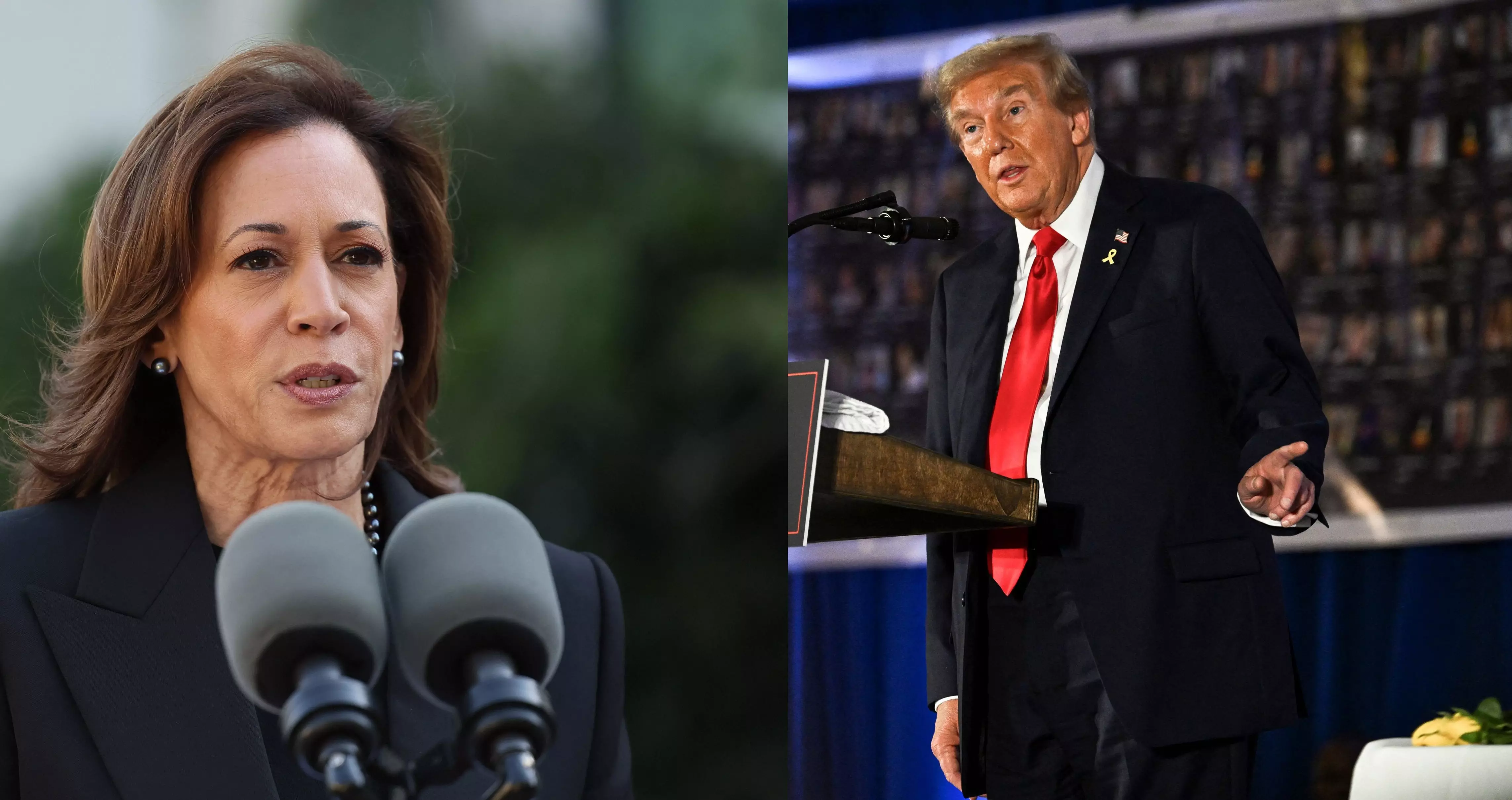 Harris and Trump mark somber anniversary of Hamas’ Oct. 7 attack on Israel