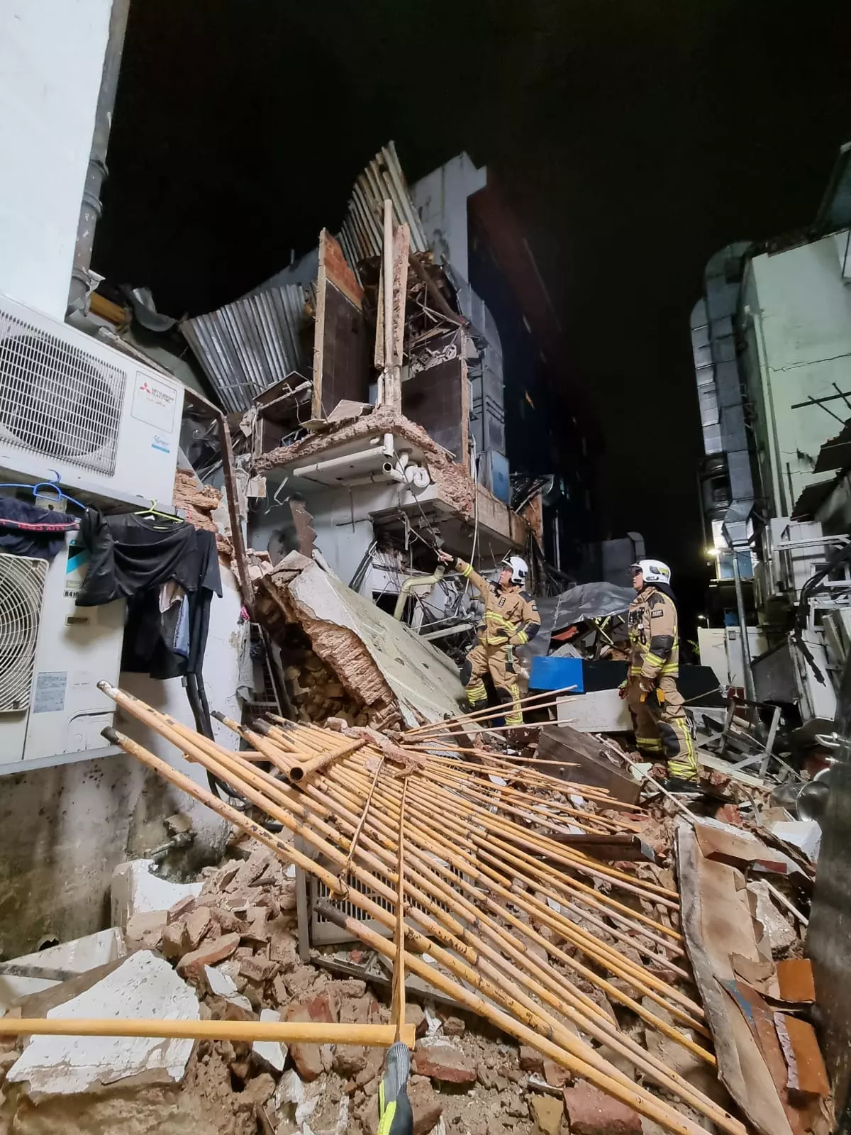 Six people injured as two shophouses collapse in Singapores Little India