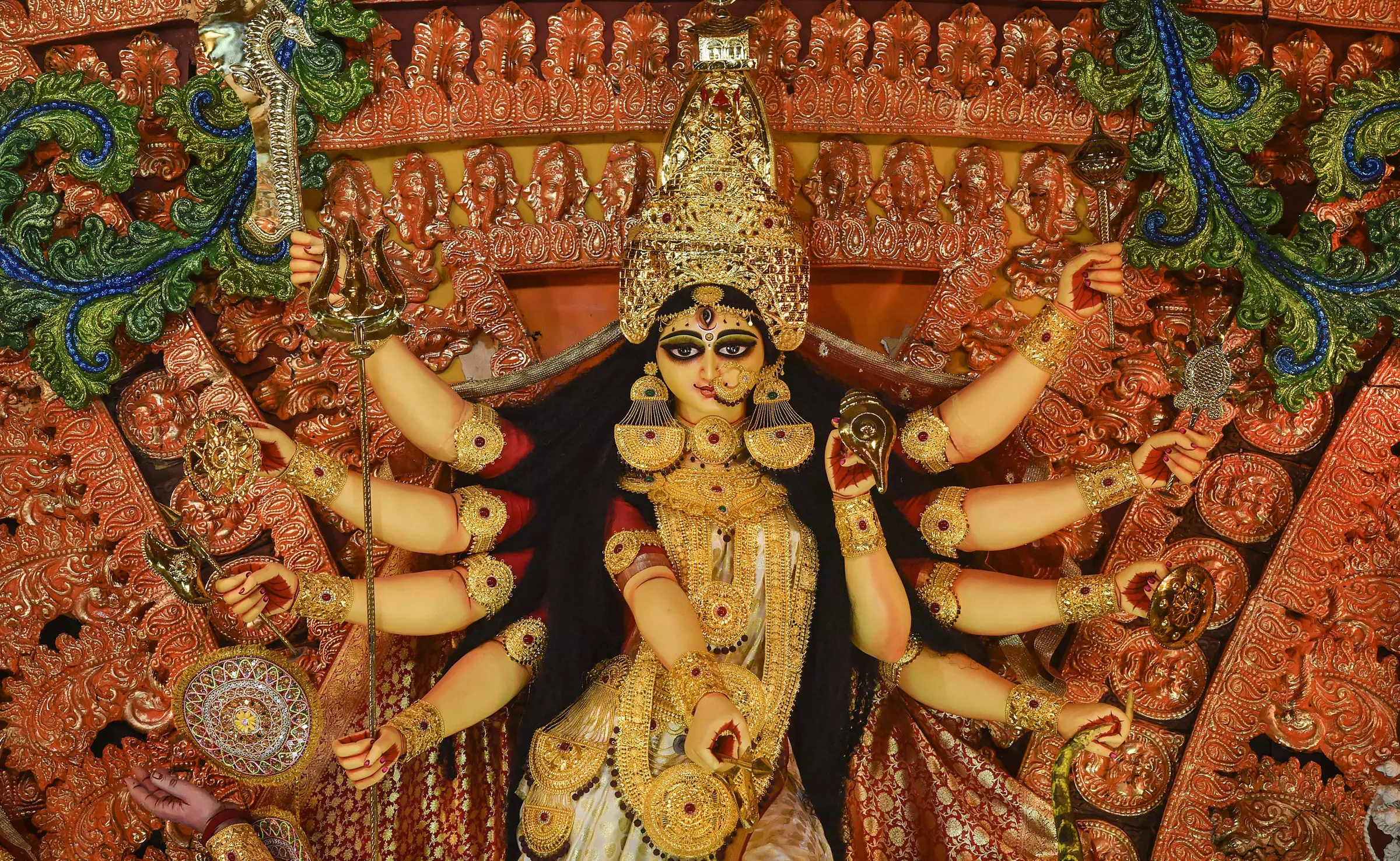 Hyderabads Bengali Community Celebrates a Unique Blend of Durga Puja and Local Traditions