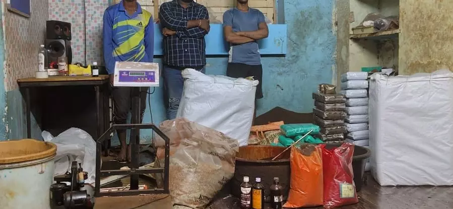 Tea adulteration racket using coconut shell powder busted in Hyderabad, 3 held