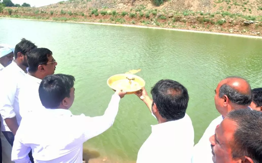 Water launched from GNSS mission to irrigate 15,000 acres in Kadapa district