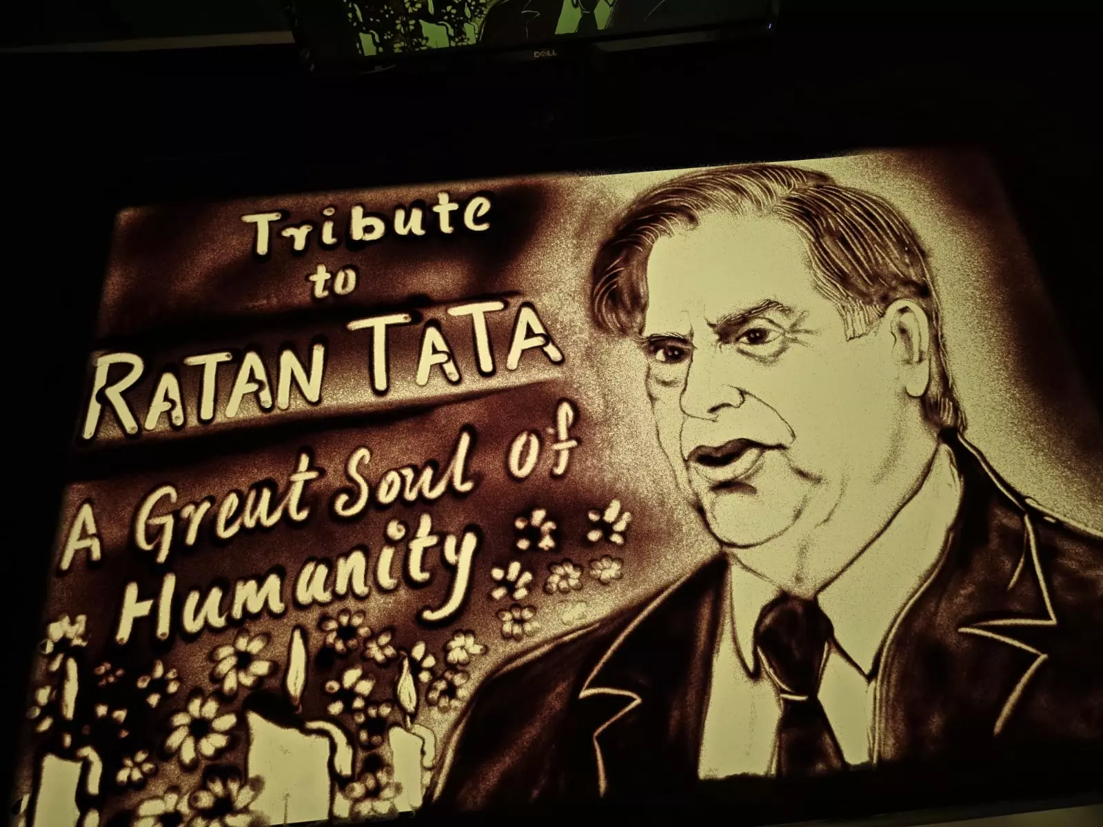 Acclaimed sand artist Manas Kumar Sahoo pays tribute to Ratan Tata through animation