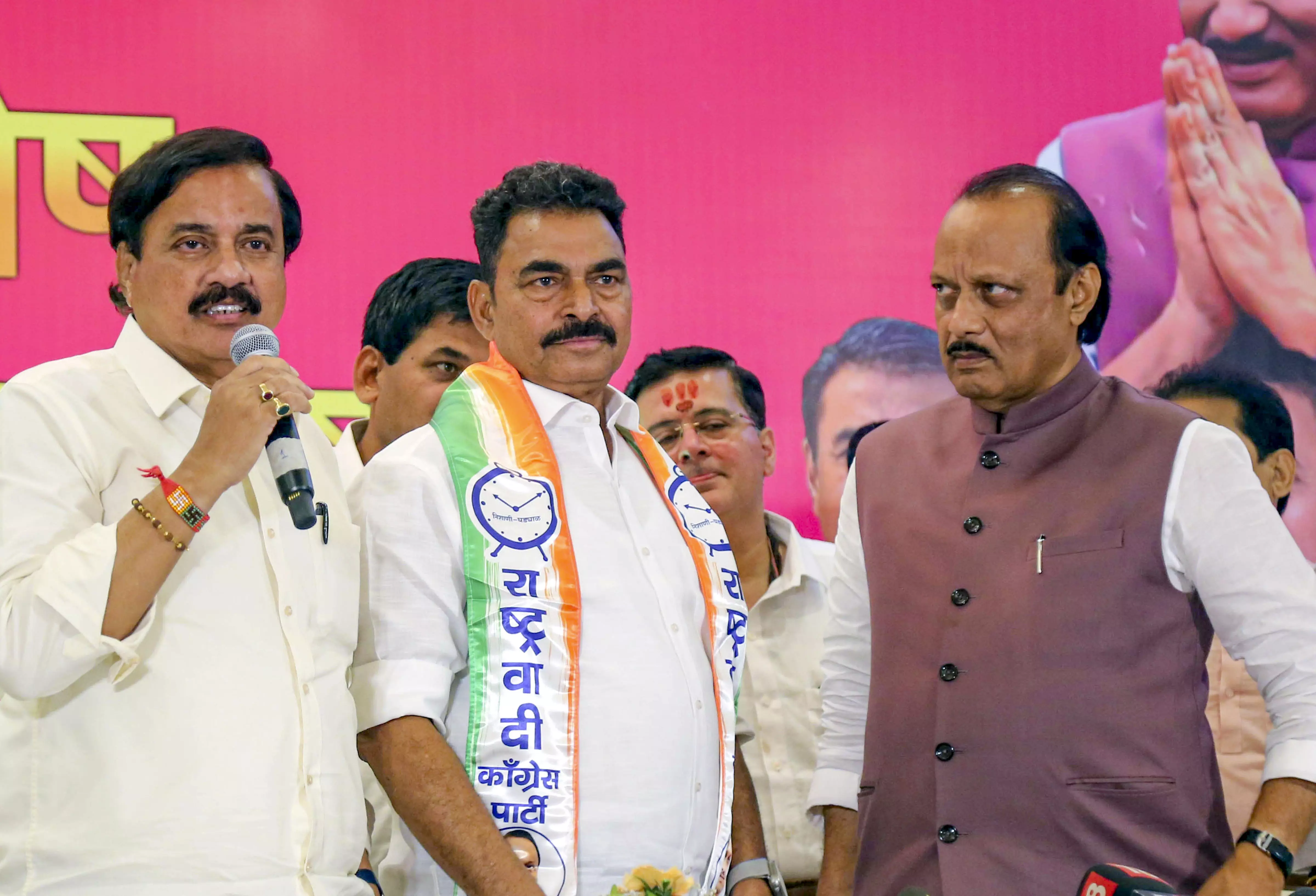 Ajit Pawar Welcomes Sayaji Shinde as Star Campaigner