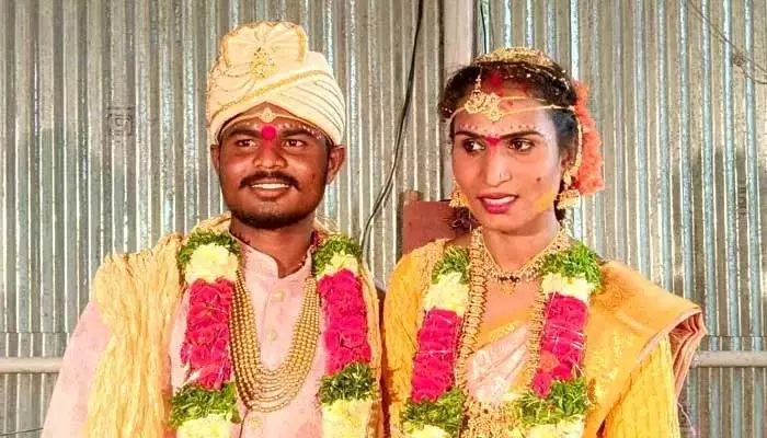 24-yr-old youth marries transwoman in Jagtial