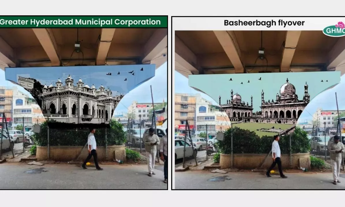 GHMC Slammed for Uploading Fake Pictures of Flyover Beautification