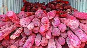 Tirupati: 14 Red Sanders Logs Seized, Three Smugglers Arrested