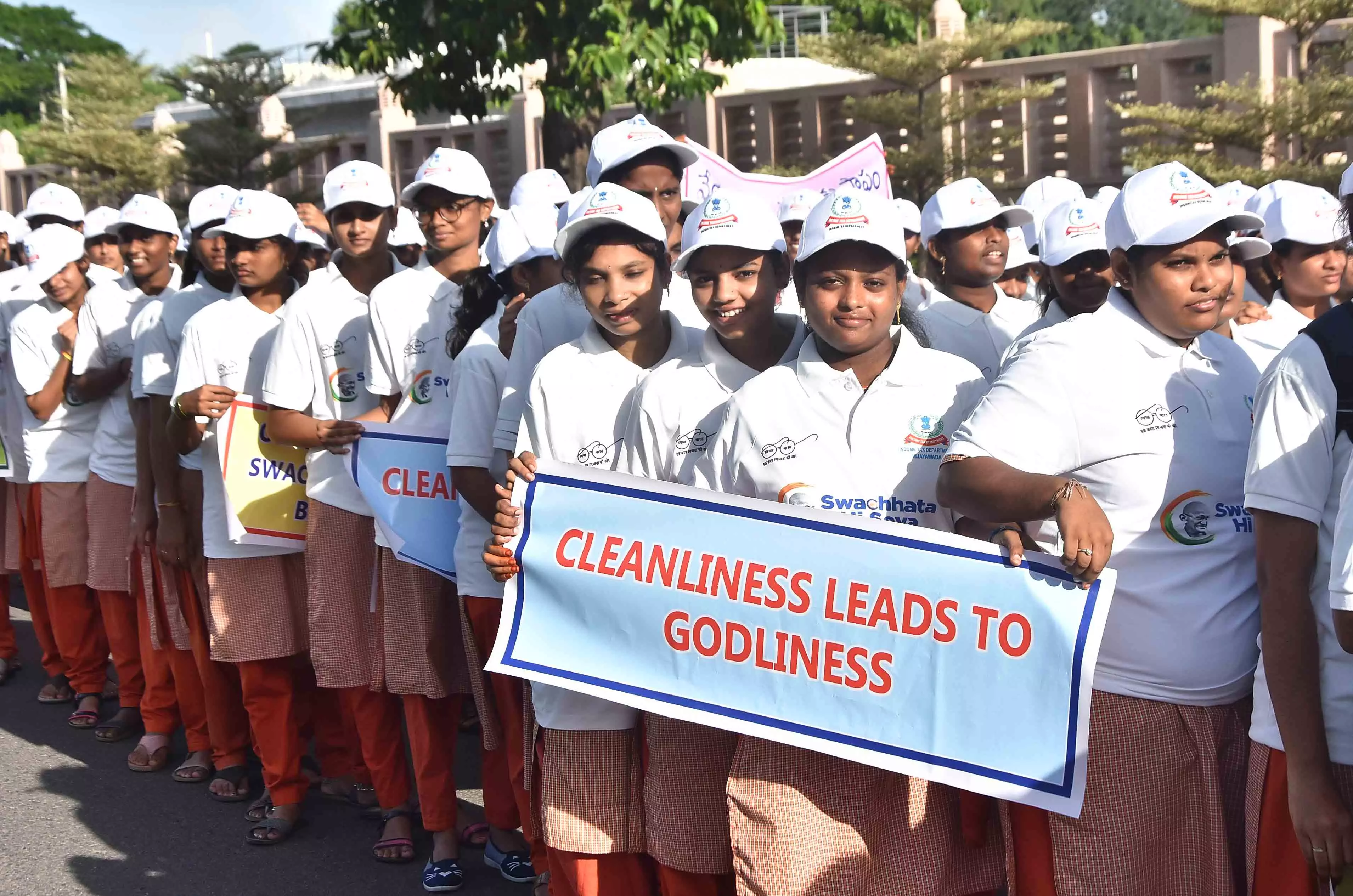 Film Actor Sudheer Babu Leads Walkathon to Promote Cleanliness in Vijayawada