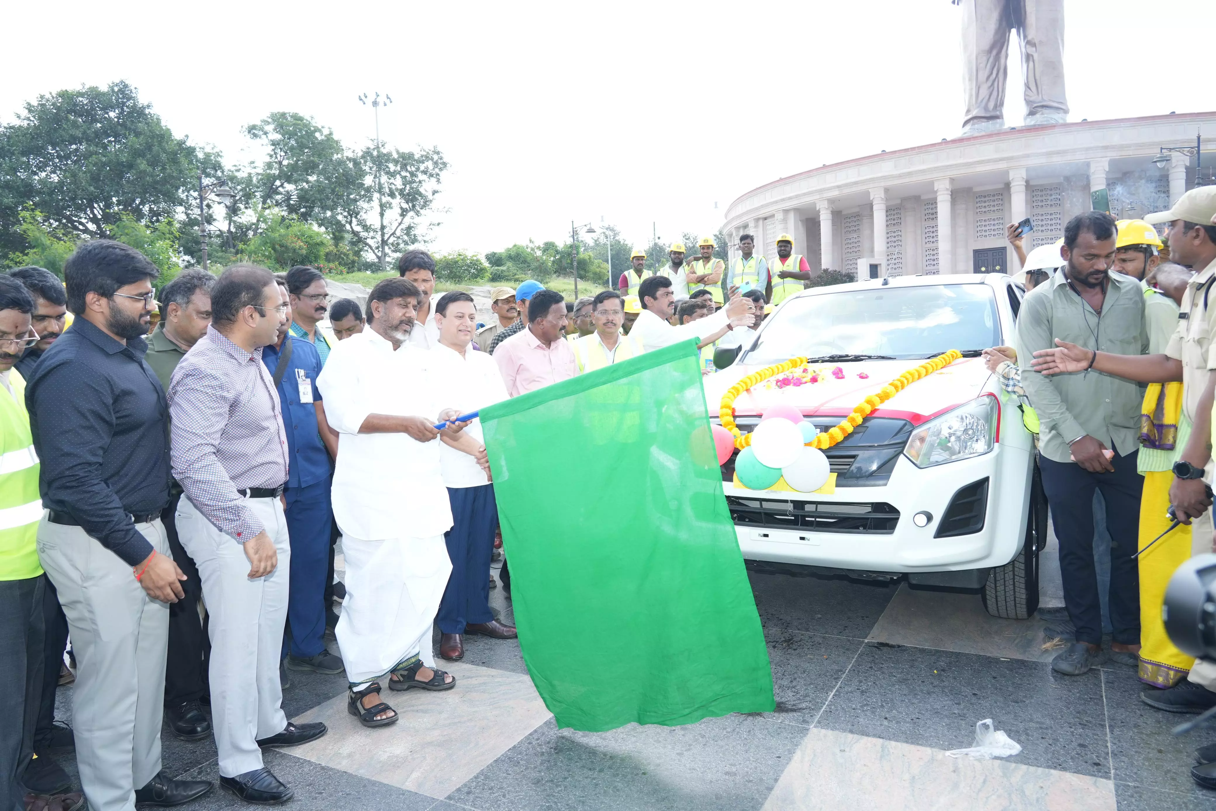 Bhatti Vikramarka flags off TGSPDCL Emergency Vehicles