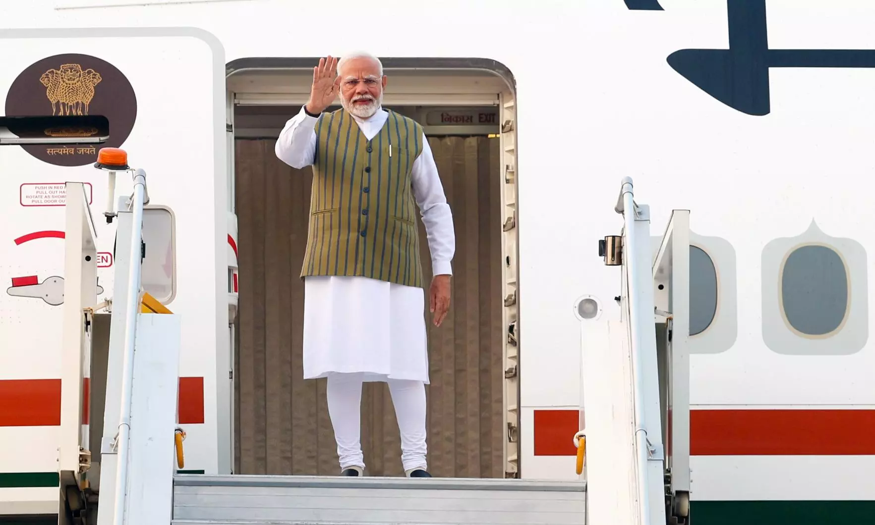 PM Modi arrives in Kazan for BRICS Summit, to meet President Putin