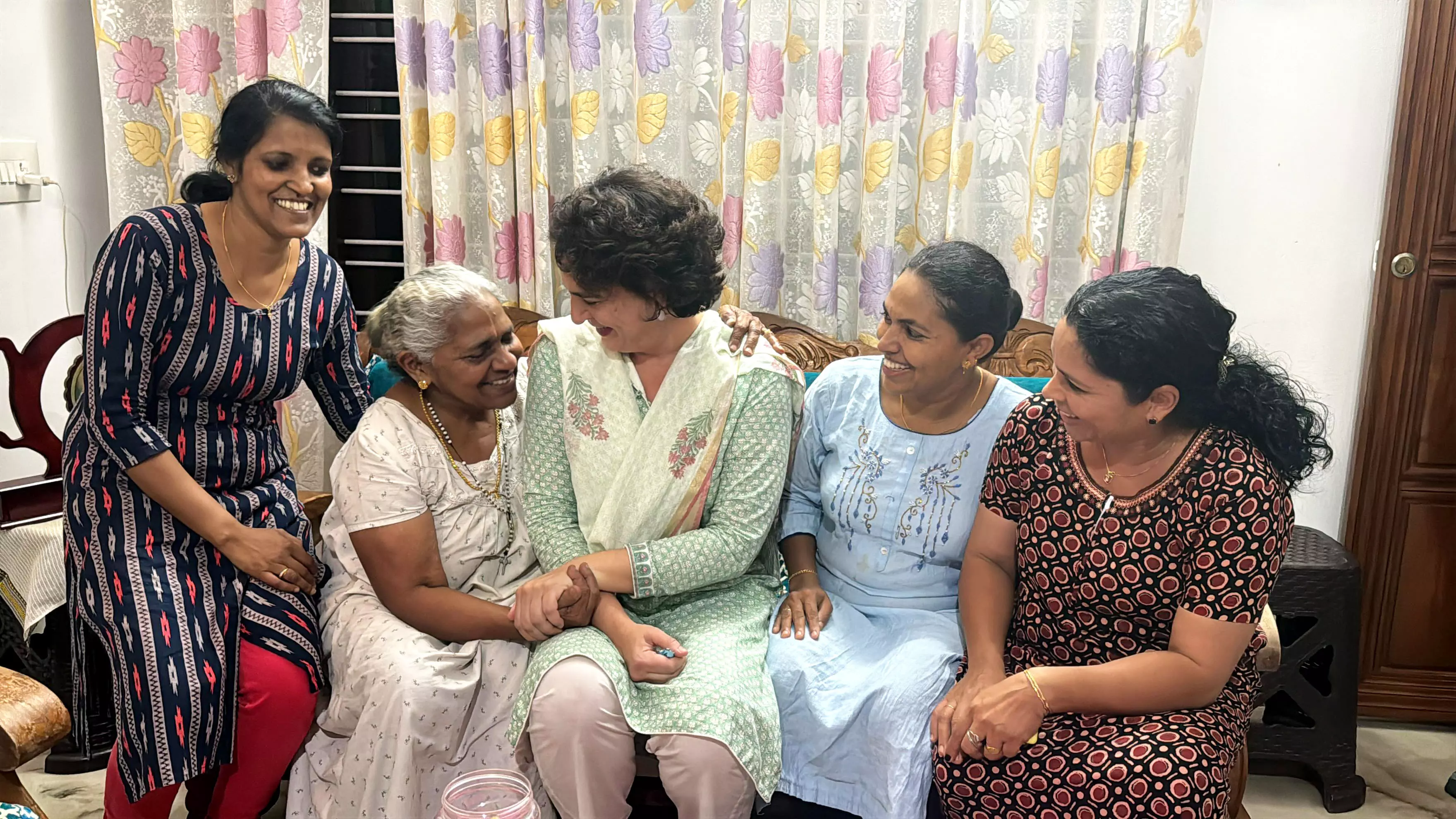 Priyanka Gandhis Surprise Visit Stuns Wayanad Family