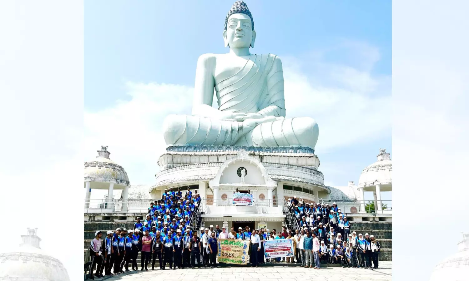 Andhra Pradesh: Kashmiri youth visit tallest meditating Buddha statue