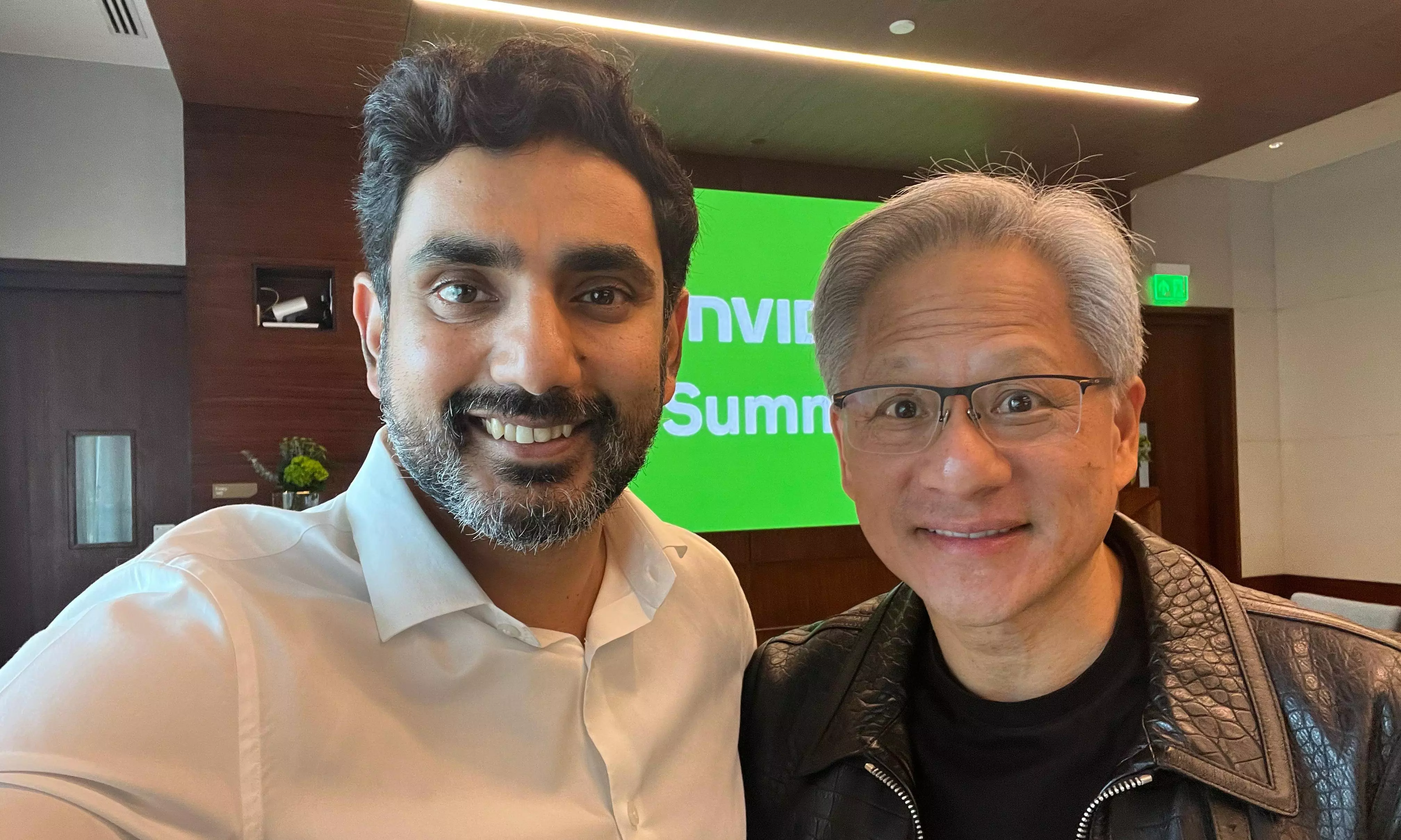 Lokesh Meets Nvidia CEO to Discuss AI University in Amaravati