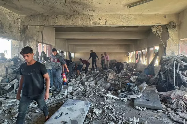 At least 17 people killed in Israeli strike on school turned shelter in Nuseirat