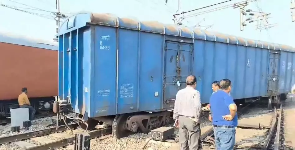 2 bogies of goods train derail while shunting in UPs Meerut