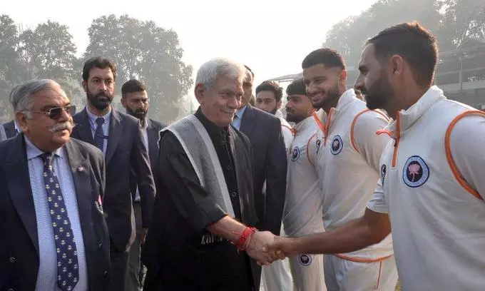 J&K LG Inaugurates First Session of Ranji Trophy at Sher-i-Kashmir Stadium