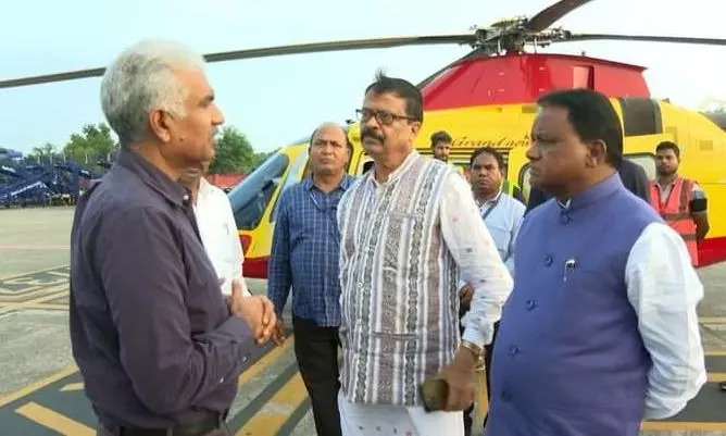 Odisha CM Surveys Cyclone Dana Damage, Flood-Like Conditions Persist