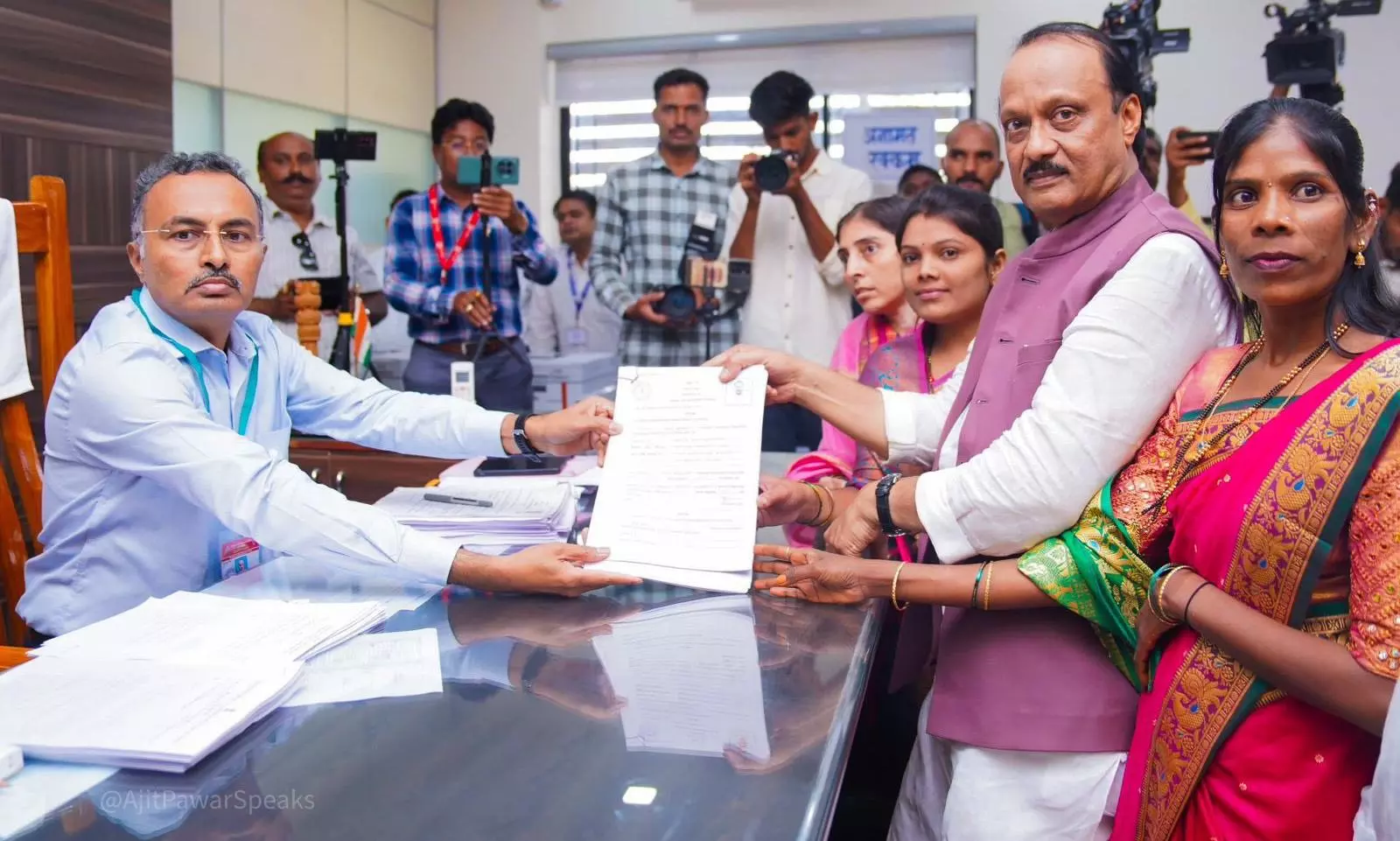 Maharashtra polls: Dy CM Ajit Pawar files nomination for Baramati seat