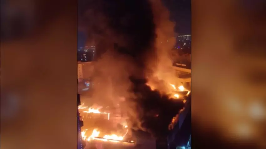 Massive fire in Noida banquet hall claims life of electrician