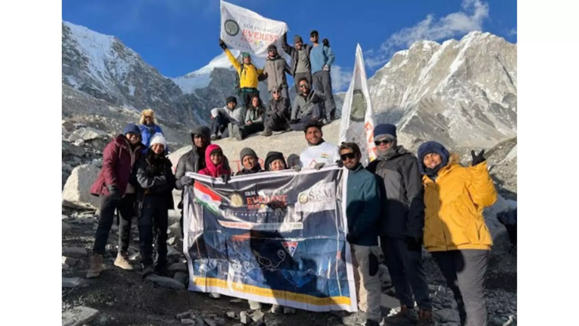 SRM University-AP Team Conquers Everest Base Camp