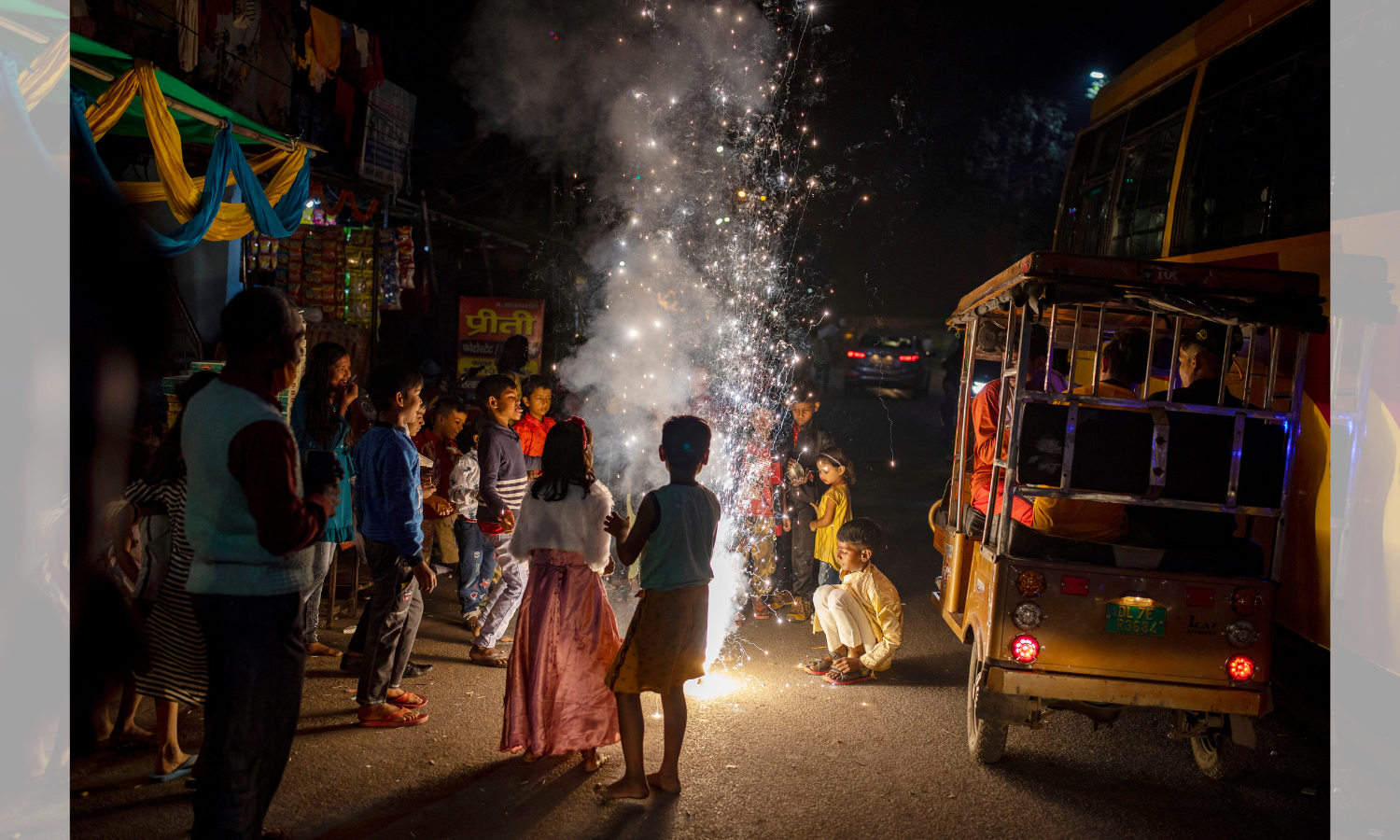 Delhi residents defy firecracker ban, illuminate night sky with Diwali celebrations