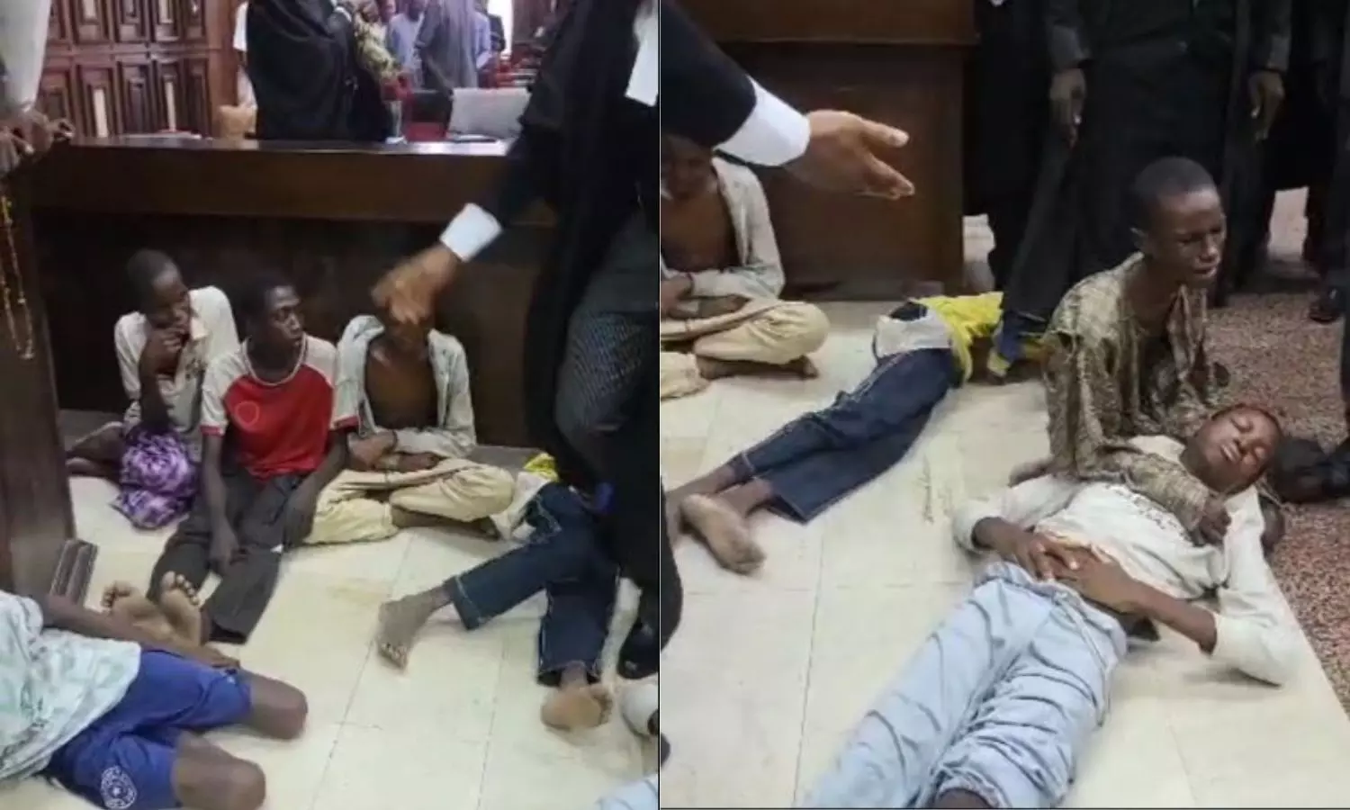 Five malnourished minors collapse in court during in Abuja