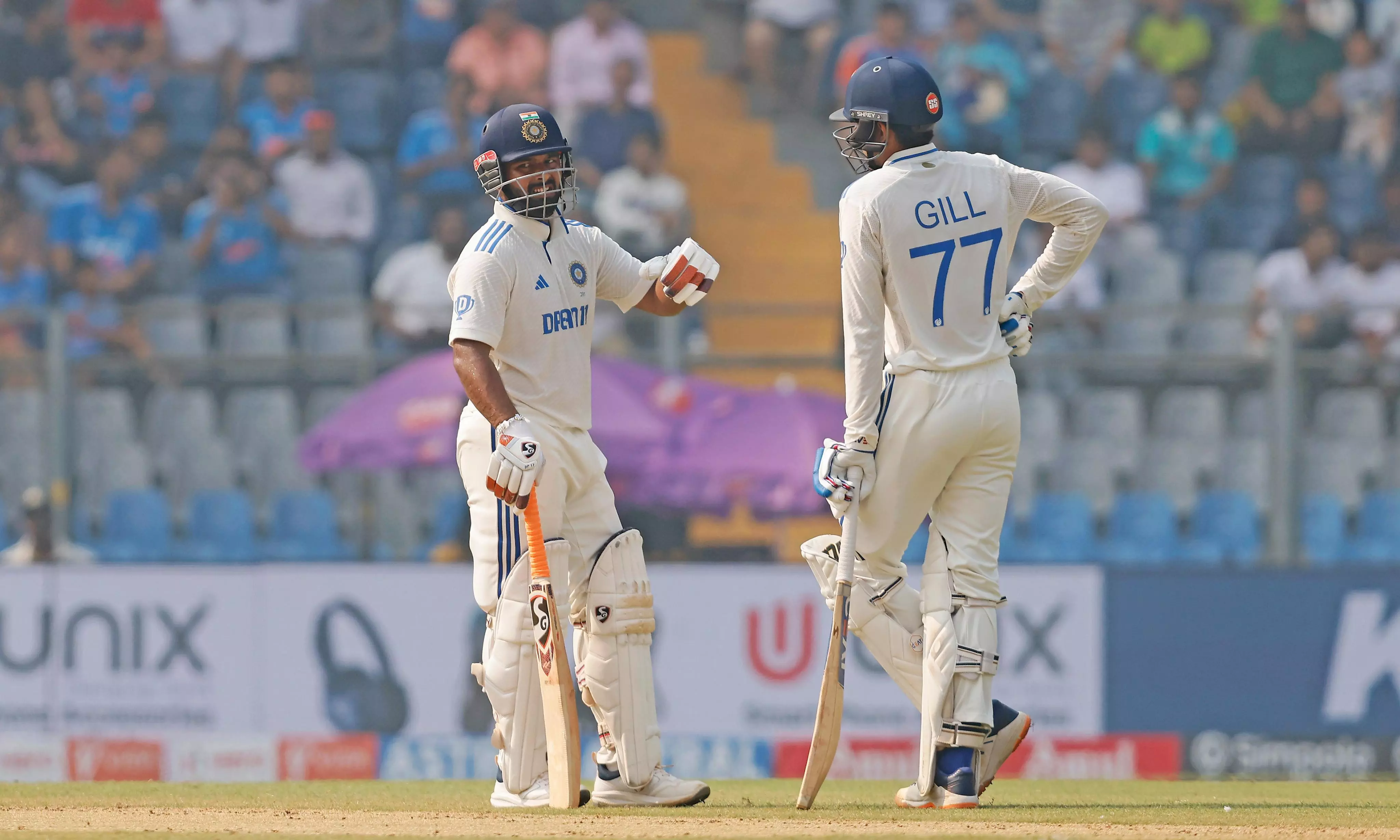 Ind vs NZ, 3rd Test, Day 2: Fifties from Gill, Pant put India in control