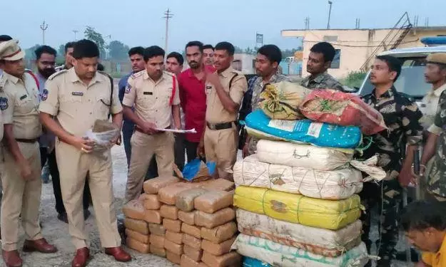 Police seize ganja worth Rs 72.50 lakh