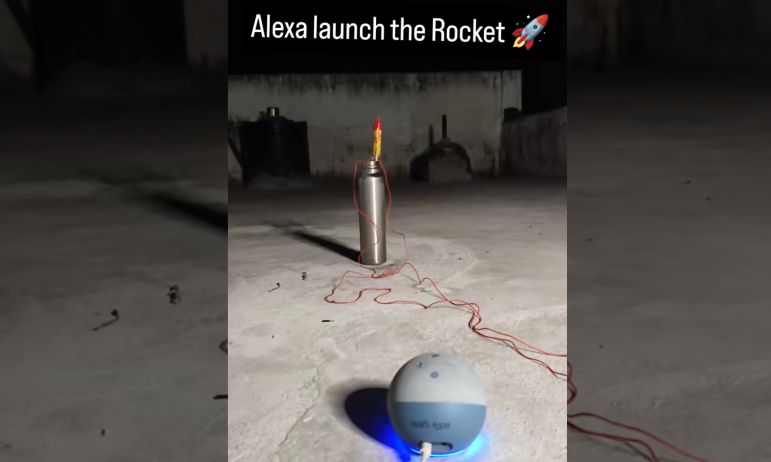 Odisha Man's Diwali Rocket Lights Up the Night with Alexa