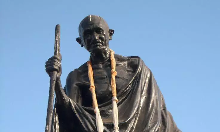 Diwali Shame: Five Youth Desecrate Gandhi Statue in Bowenpally