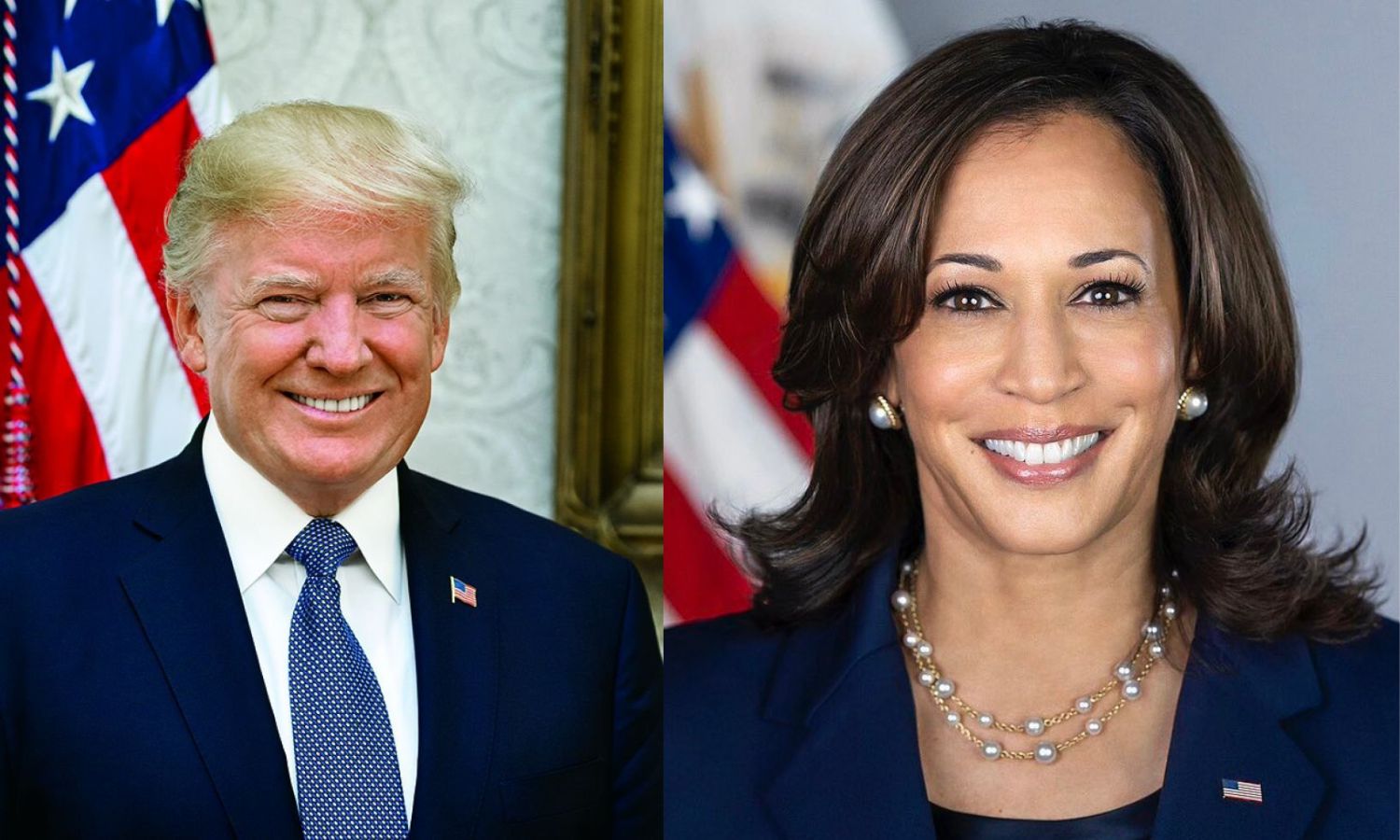 Donald Trump leading Kamala Harris