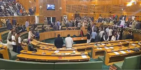 J-K Assembly proceedings disrupted amid uproar