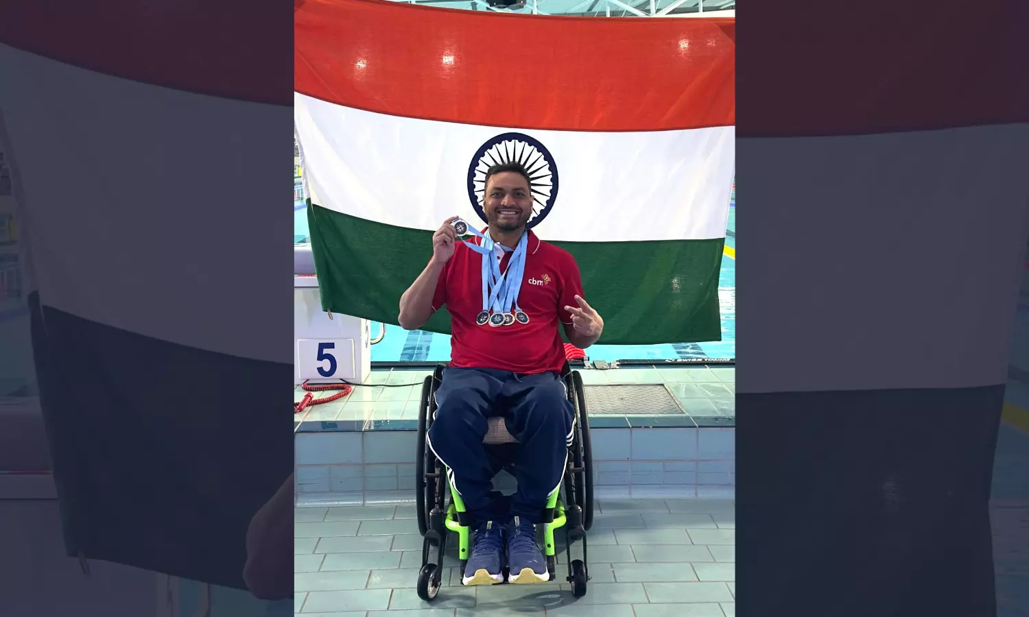 Shams Aalam to Compete as the First Swimmer with Paraplegia