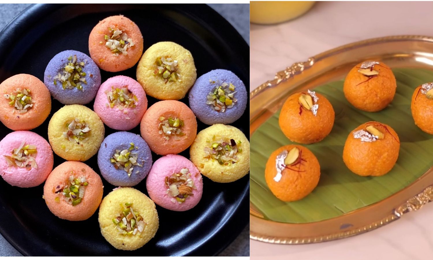 Chef Guntas Sethi’s guilt-free millet Motichoor Laddoo, Berry Sandesh