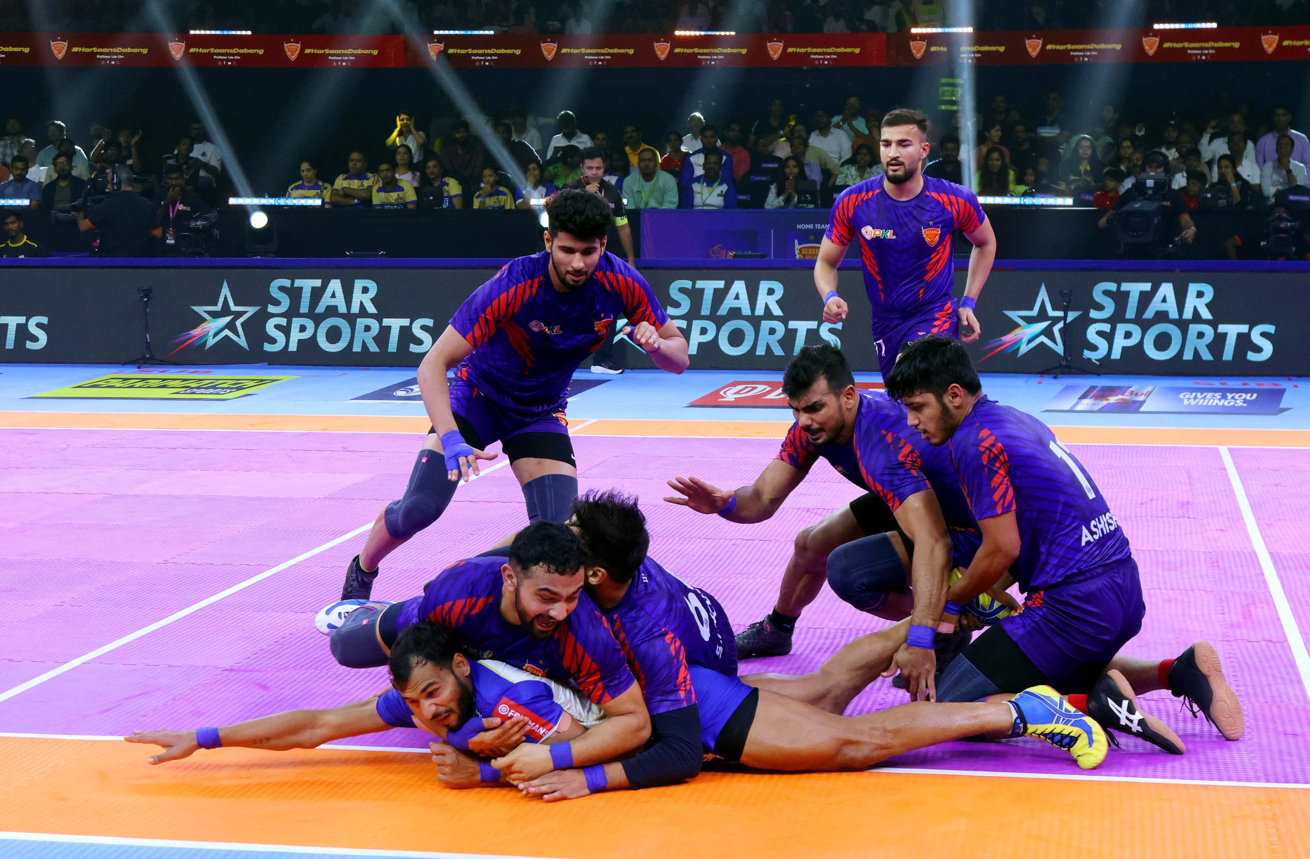 Ashu Malik, Ashish Malik and Yogesh shine as Dabang Delhi K.C make easy work of Tamil Thalaivas