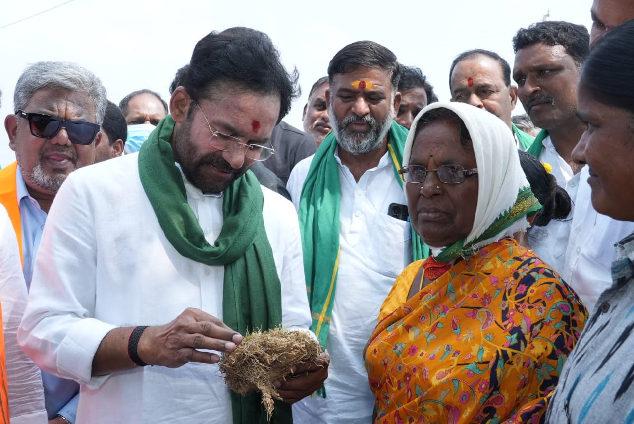 Visit paddy fields, not Musi: Kishan Reddy