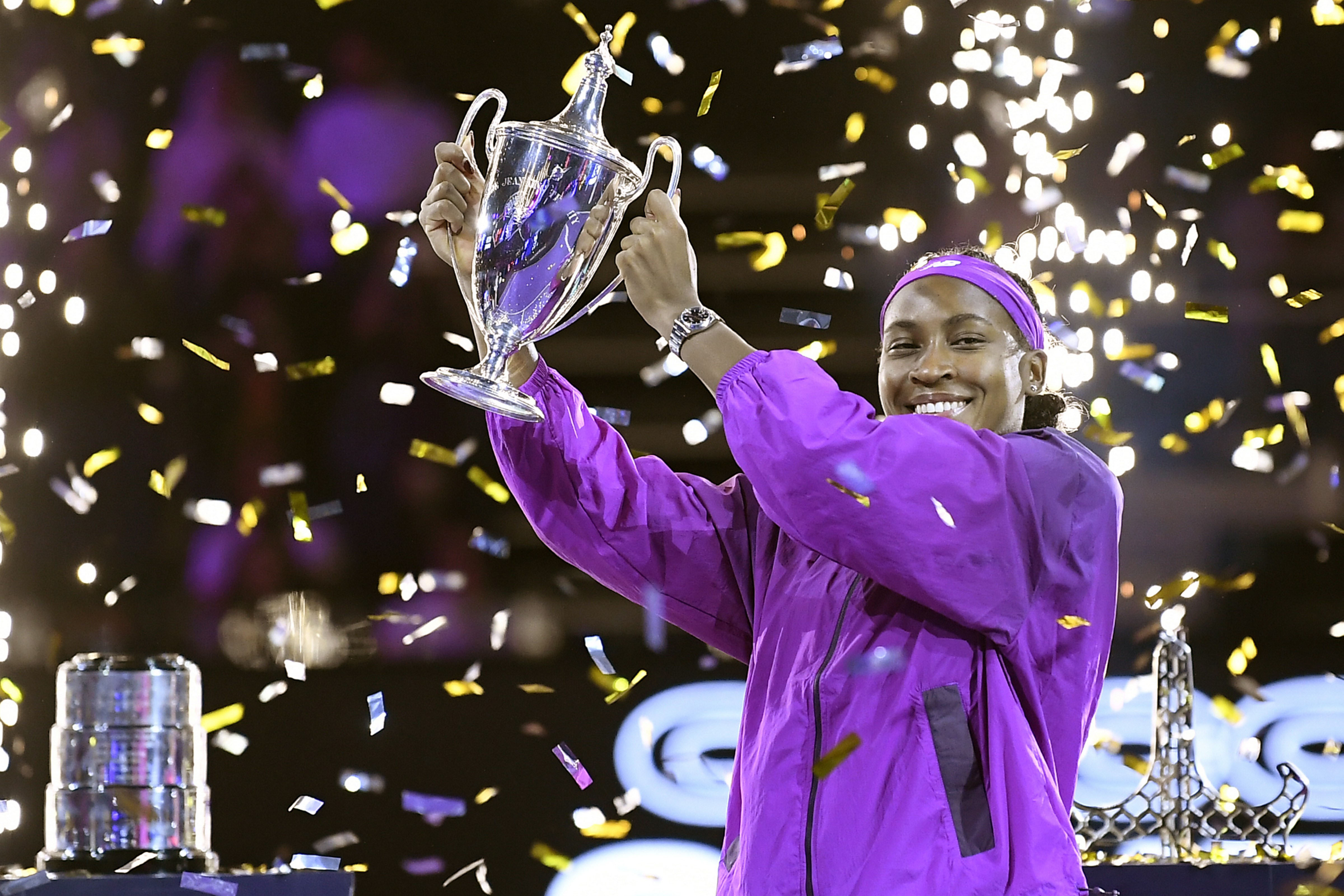 Coco Gauff wins WTA Finals for first time by rallying to beat Zheng Qinwen