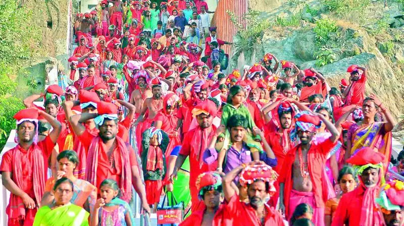 Bhavani Deeksha ritual at Durga temple from today