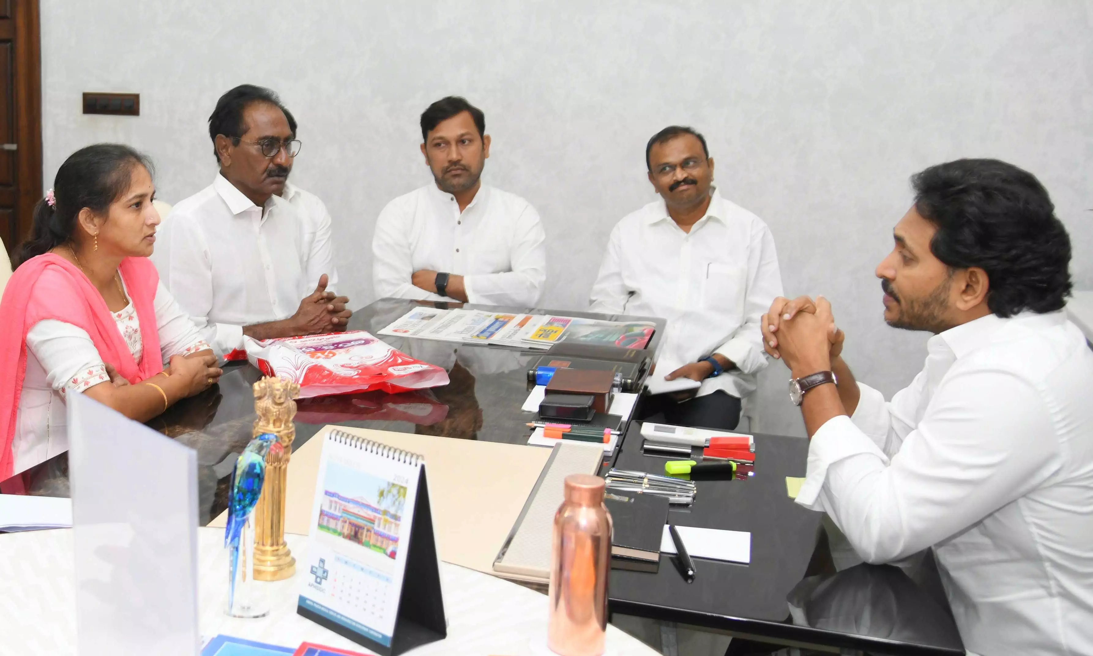 Jagan assures support to Inturi Sujana