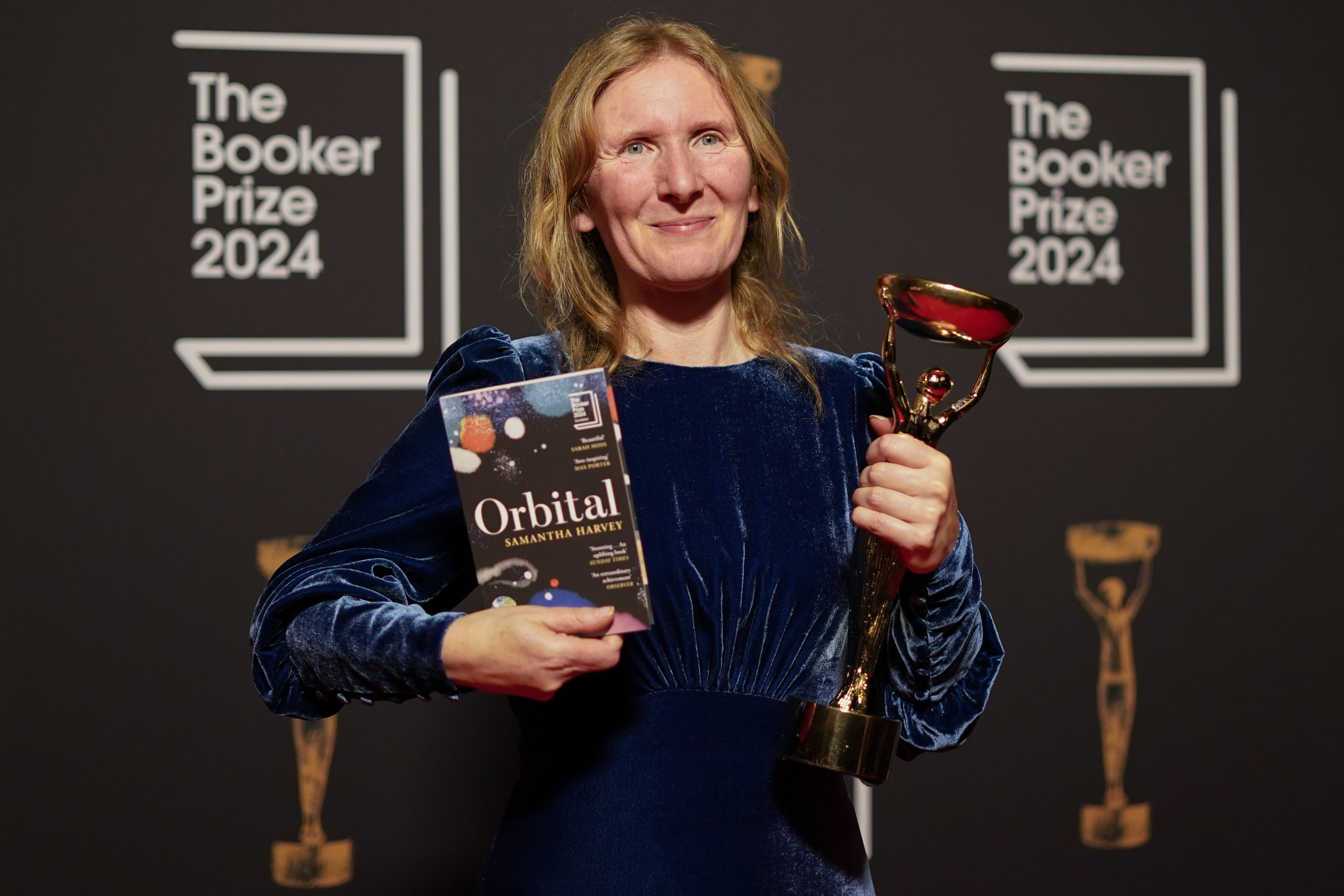 British writer Samantha Harvey's space-station novel 'Orbital' wins the Booker Prize for fiction