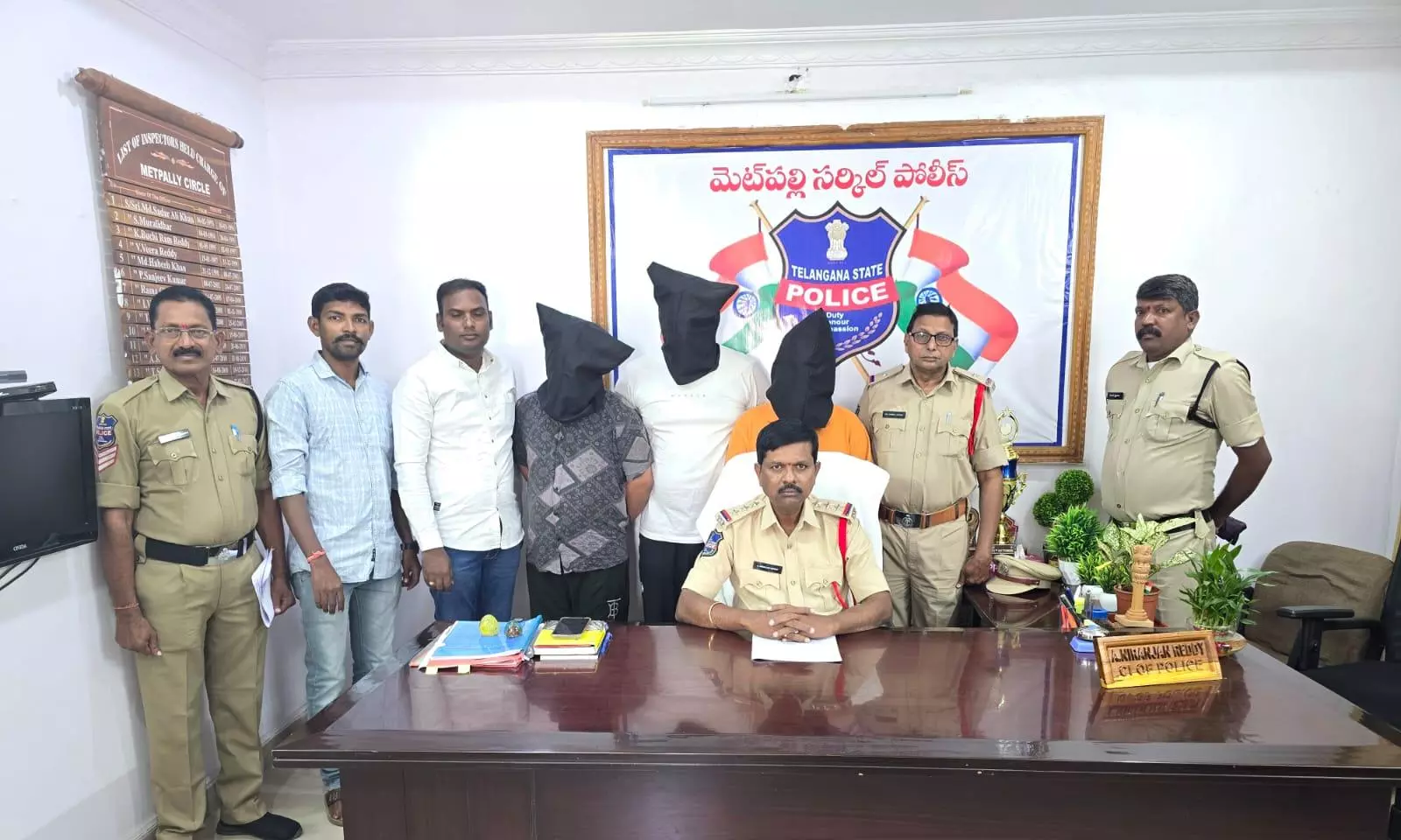 Metpally Police Bust Cyber Gang, Arrest 3