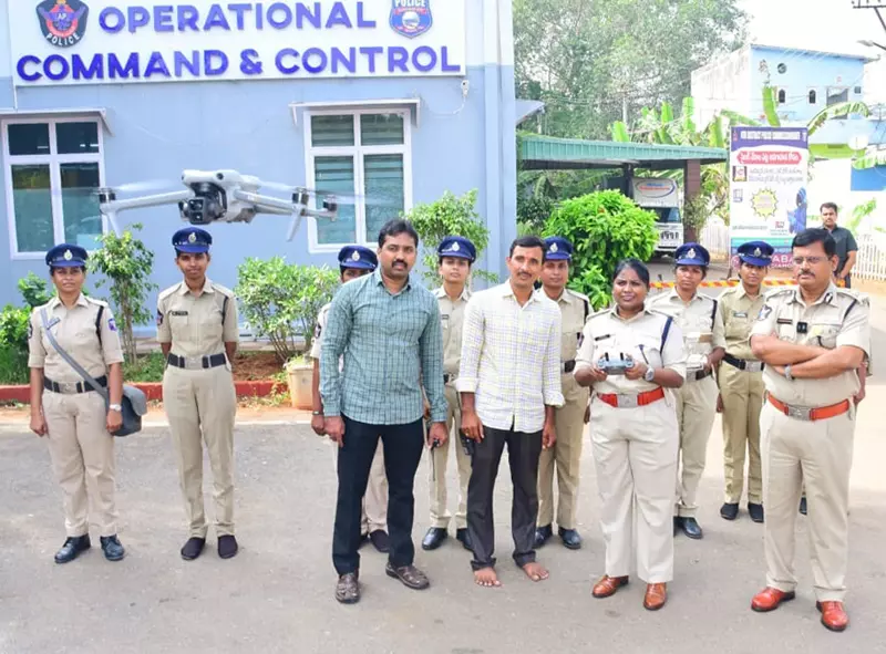 Women police to fly drones for crime prevention in NTR area