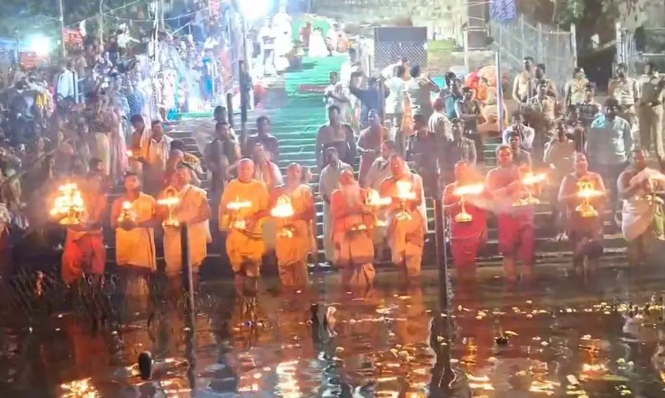 Huge Crowds at Srisailam for Kartheeka Pournami Celebrations