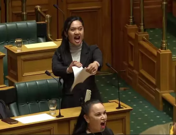 New Zealand MP stages haka, tears up bill