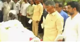 Andhra CMs brother Rammurthy Naidus body laid to rest at native village