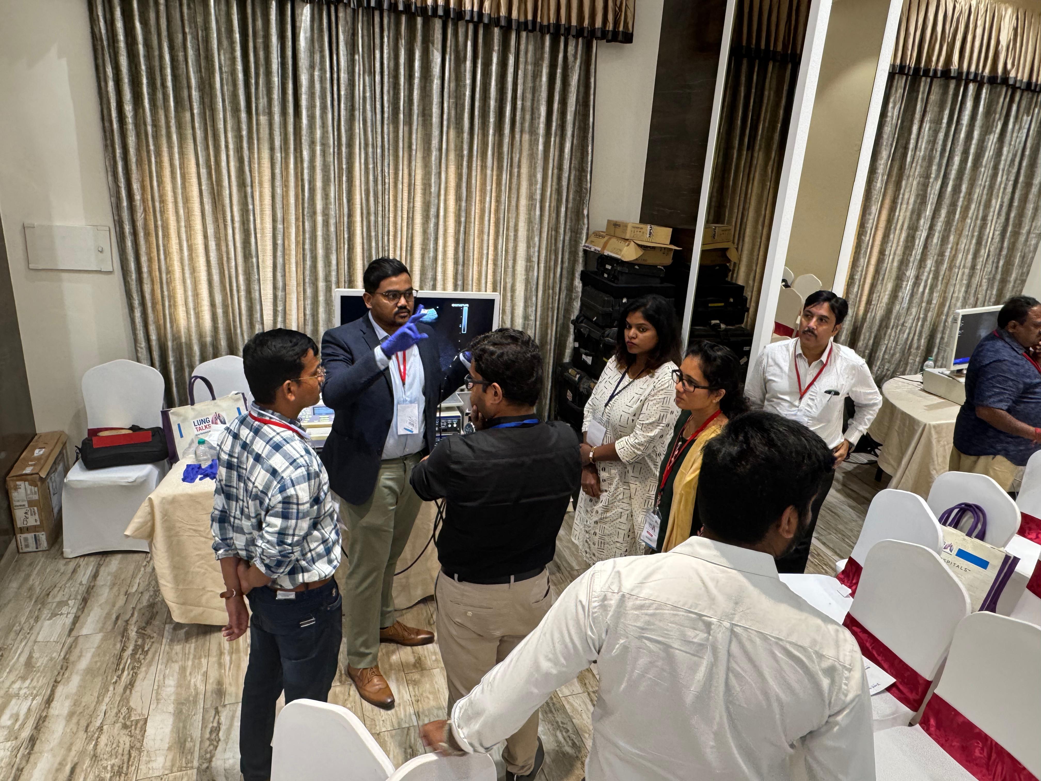 Expert Pulmonologists Brief Participants at the Lung Talks Conference in Anantapur on Sunday.