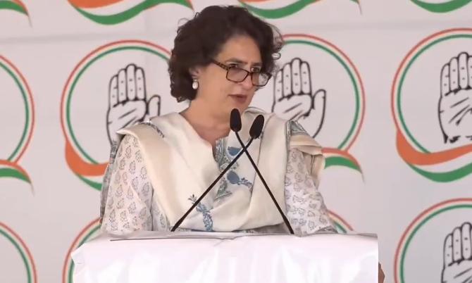 Only Adani is Safe in BJP Rule: Priyanka Gandhi