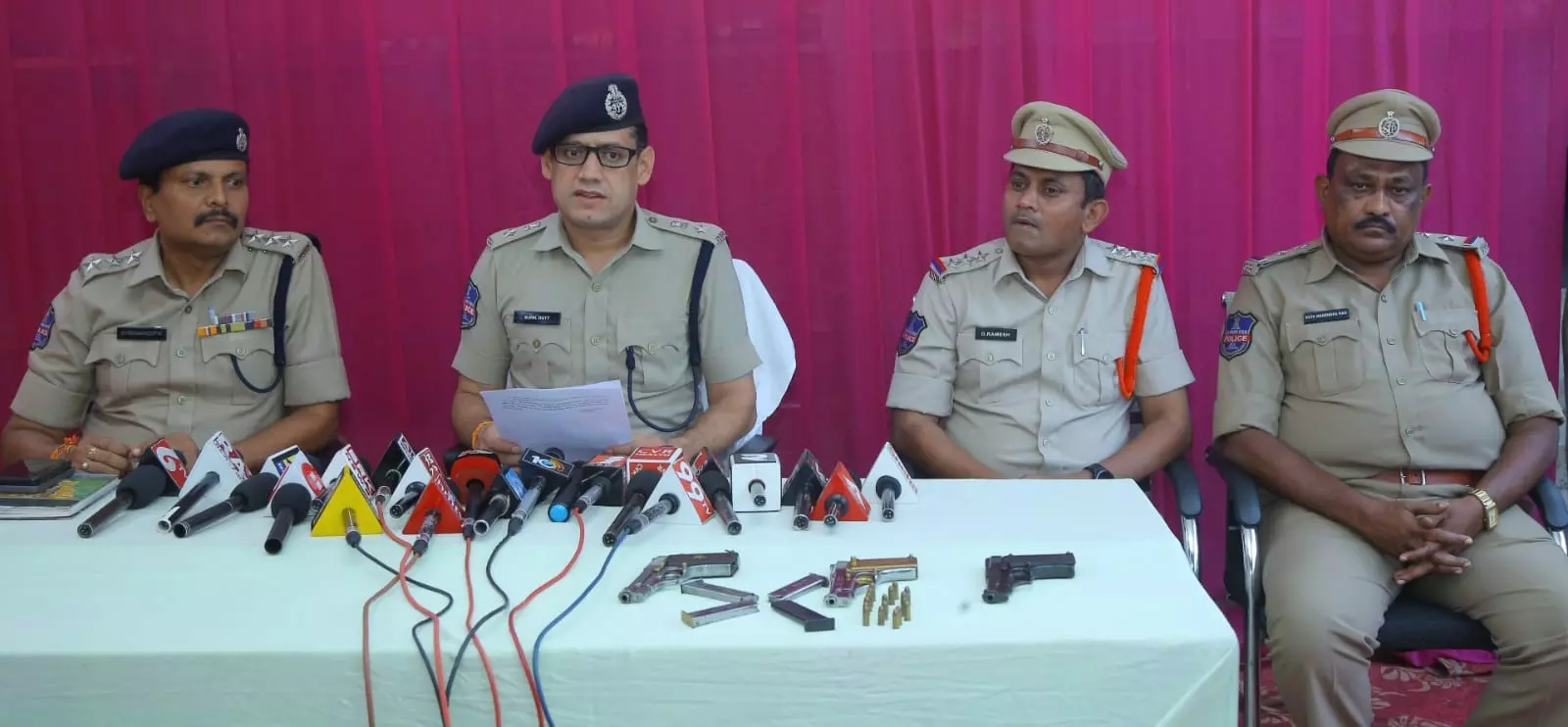 Khammam: 2 fake naxals held, 3 pistols, ammunition seized